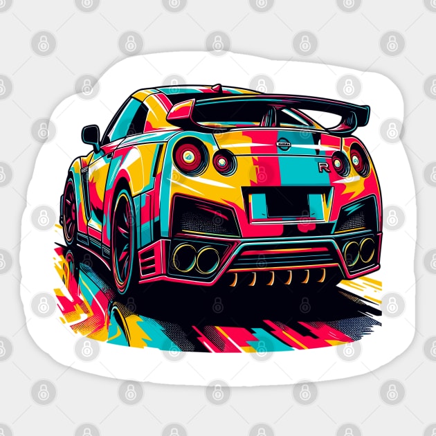 Nissan GT-R Sticker by Vehicles-Art